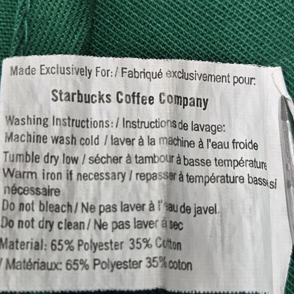 Starbucks Coffee Company Green Embroidered Apron Logo